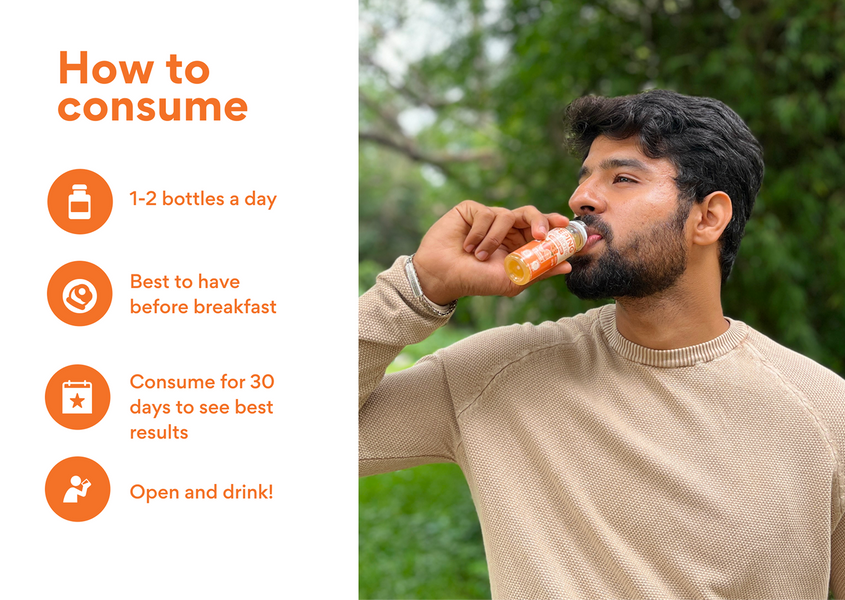 Probiotic Shot Spearmint Orange