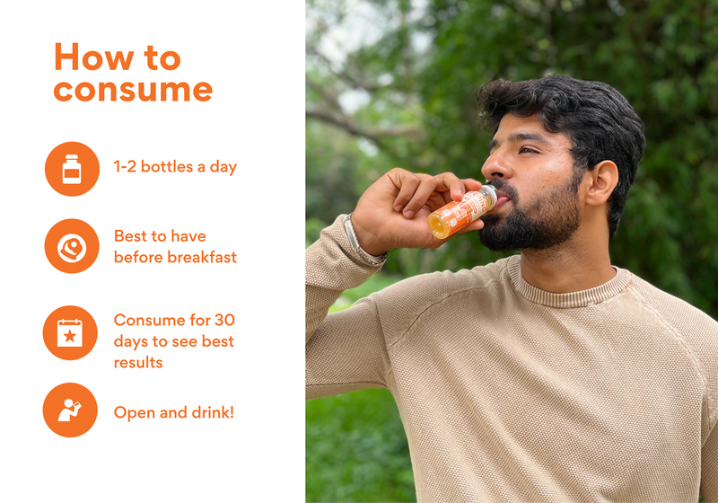 Probiotic Shot Spearmint Orange