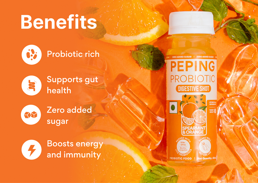 Probiotic Shot Spearmint Orange