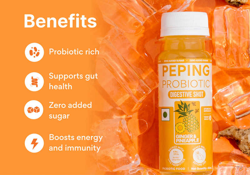Probiotic Shot Ginger Pineapple