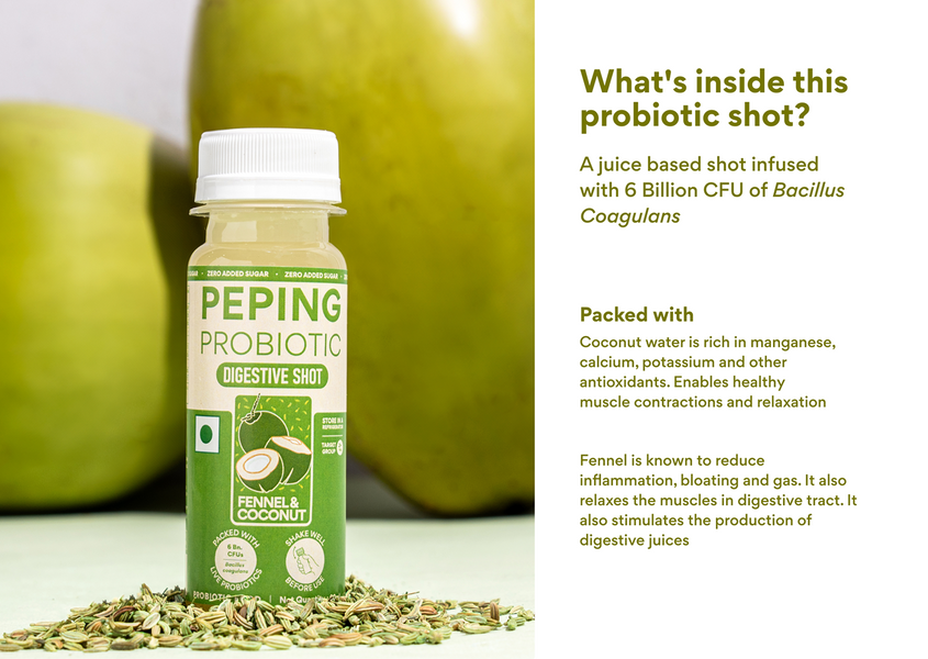 Probiotic Shot Fennel Coconut