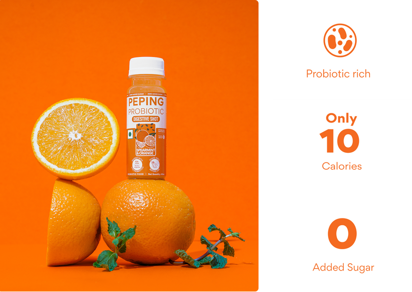 Probiotic Shot Spearmint Orange